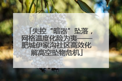 失控“暗器”坠落，网格温度化险为夷——肥城伊家沟社区高效化解高空坠物危机