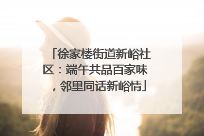 徐家楼街道新峪社区：端午共品百家味，邻里同话新峪情