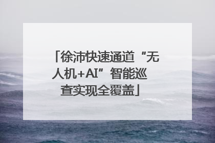 徐沛快速通道“无人机+AI”智能巡查实现全覆盖