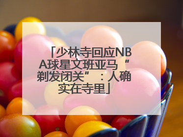少林寺回应NBA球星文班亚马“剃发闭关”：人确实在寺里