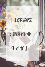 山东荣成：造船企业生产忙