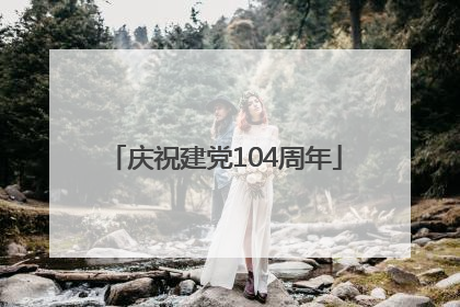 庆祝建党104周年