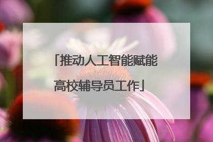 推动人工智能赋能高校辅导员工作