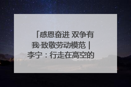 感恩奋进 双争有我·致敬劳动模范｜李宁：行走在高空的“电网卫士”
