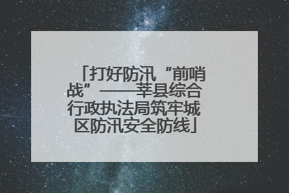 打好防汛“前哨战”——莘县综合行政执法局筑牢城区防汛安全防线