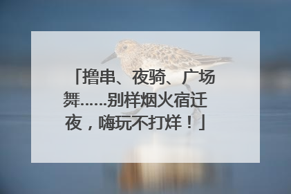 撸串、夜骑、广场舞……别样烟火宿迁夜，嗨玩不打烊！