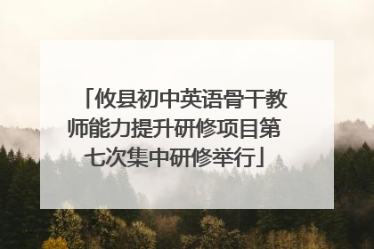 攸县初中英语骨干教师能力提升研修项目第七次集中研修举行
