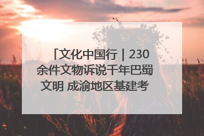 文化中国行｜230余件文物诉说千年巴蜀文明 成渝地区基建考古成果展开展