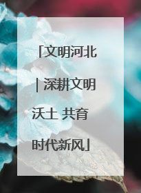 文明河北｜深耕文明沃土 共育时代新风