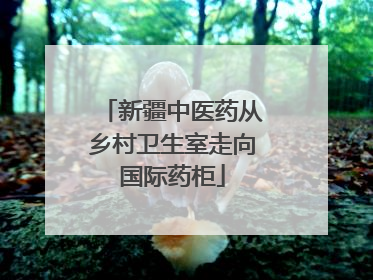 新疆中医药从乡村卫生室走向国际药柜