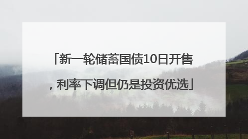 新一轮储蓄国债10日开售，利率下调但仍是投资优选