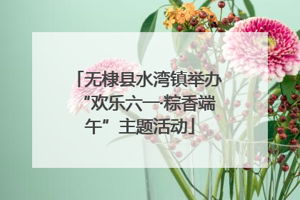 无棣县水湾镇举办“欢乐六一·粽香端午”主题活动