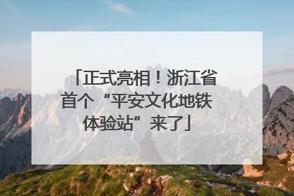 正式亮相！浙江省首个“平安文化地铁体验站”来了