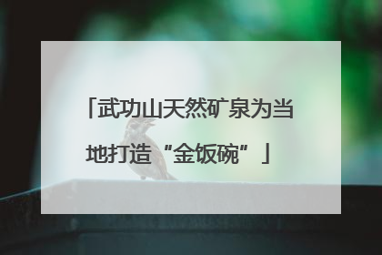 武功山天然矿泉为当地打造“金饭碗”