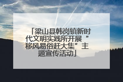 梁山县韩岗镇新时代文明实践所开展“移风易俗赶大集”主题宣传活动