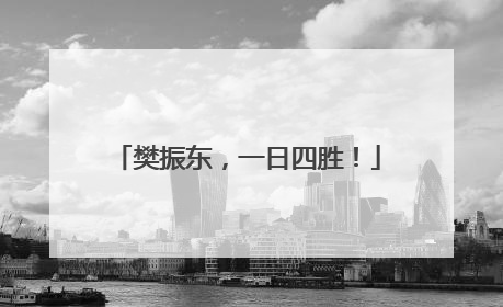 樊振东，一日四胜！