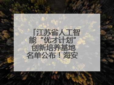 江苏省人工智能“优才计划” 创新培养基地名单公布！海安高级中学入选