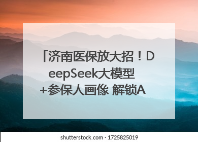 济南医保放大招！DeepSeek大模型+参保人画像 解锁AI医保管家新体验