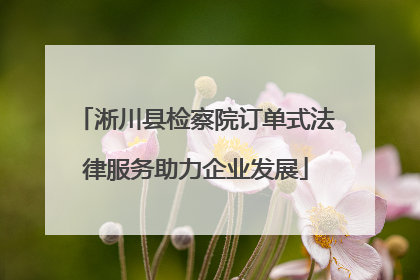 淅川县检察院订单式法律服务助力企业发展