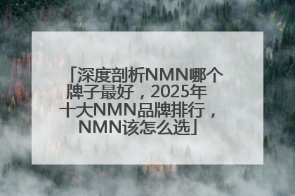 深度剖析NMN哪个牌子最好，2025年十大NMN品牌排行，NMN该怎么选