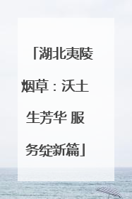 湖北夷陵烟草：沃土生芳华 服务绽新篇