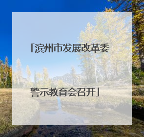 滨州市发展改革委警示教育会召开