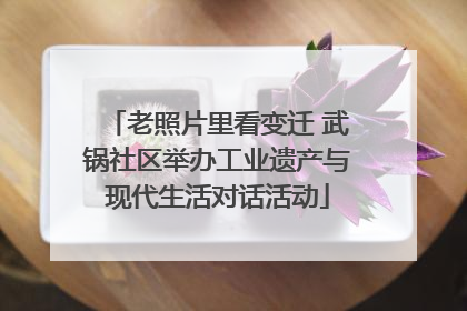 老照片里看变迁 武锅社区举办工业遗产与现代生活对话活动