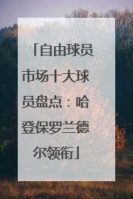 自由球员市场十大球员盘点：哈登保罗兰德尔领衔