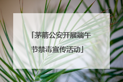 茅箭公安开展端午节禁毒宣传活动