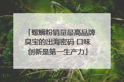螺蛳粉销量最高品牌臭宝的出海密码 口味创新是第一生产力