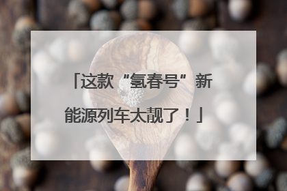 这款“氢春号”新能源列车太靓了！