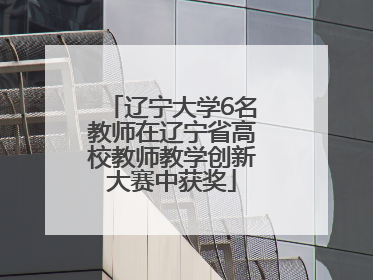辽宁大学6名教师在辽宁省高校教师教学创新大赛中获奖