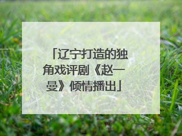 辽宁打造的独角戏评剧《赵一曼》倾情播出