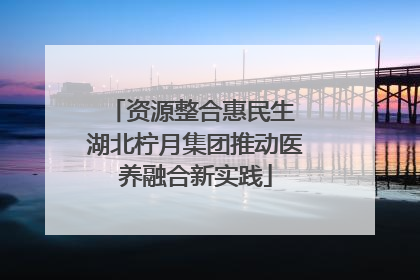 资源整合惠民生 湖北柠月集团推动医养融合新实践