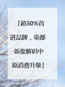 超30%首进品牌，亳都·新象解码中原消费升级
