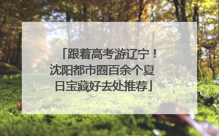 跟着高考游辽宁！沈阳都市圈百余个夏日宝藏好去处推荐