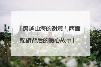 跨越山海的谢意！两面锦旗背后的暖心故事