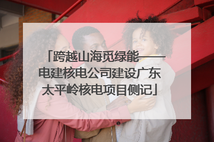 跨越山海觅绿能——电建核电公司建设广东太平岭核电项目侧记