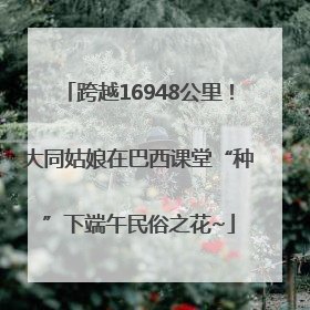 跨越16948公里！大同姑娘在巴西课堂“种”下端午民俗之花~