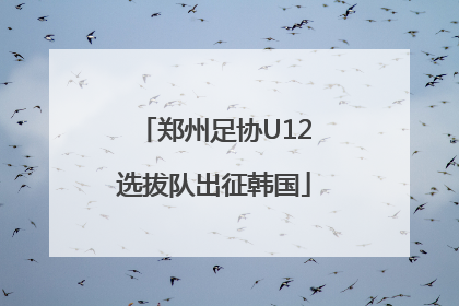 郑州足协U12选拔队出征韩国