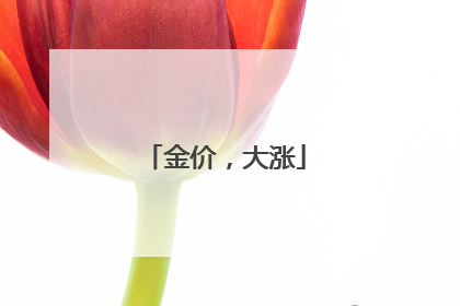 金价，大涨