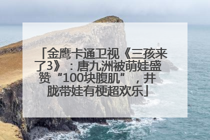 金鹰卡通卫视《三孩来了3》：唐九洲被萌娃盛赞“100块腹肌”，井胧带娃有梗超欢乐