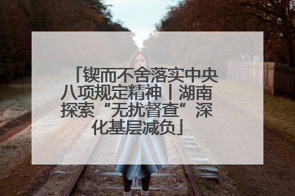 锲而不舍落实中央八项规定精神丨湖南探索“无扰督查”深化基层减负