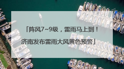 阵风7~9级，雷雨马上到！济南发布雷雨大风黄色预警