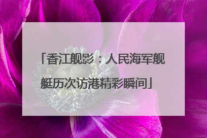 香江舰影：人民海军舰艇历次访港精彩瞬间
