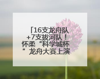 16支龙舟队+7支拔河队！怀柔“科学城杯”龙舟大赛上演“水上争锋”