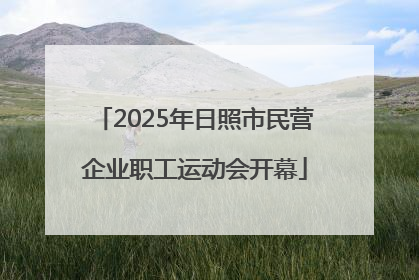 2025年日照市民营企业职工运动会开幕
