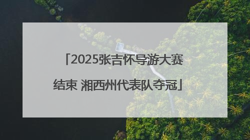 2025张吉怀导游大赛结束 湘西州代表队夺冠