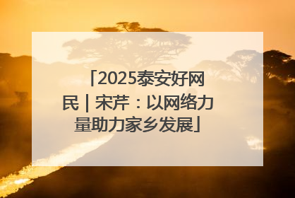 2025泰安好网民｜宋芹：以网络力量助力家乡发展