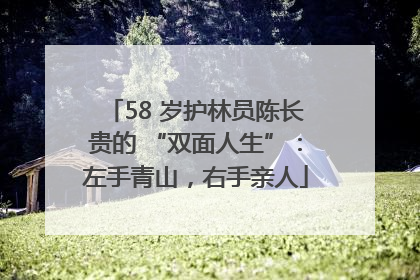 58 岁护林员陈长贵的 “双面人生”：左手青山，右手亲人
